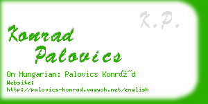konrad palovics business card